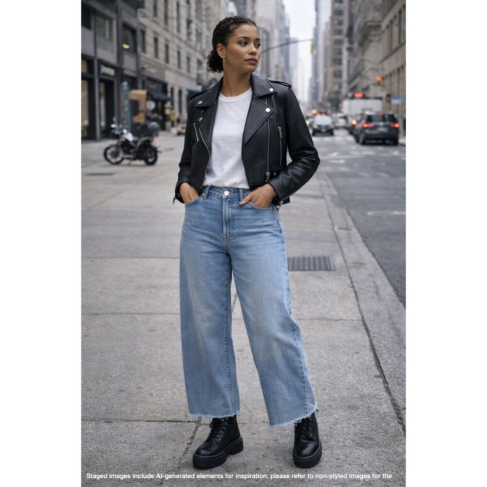 Women's Rag & Bone | Serena High-Rise Wide Leg Jeans | Light Wash | Size 33